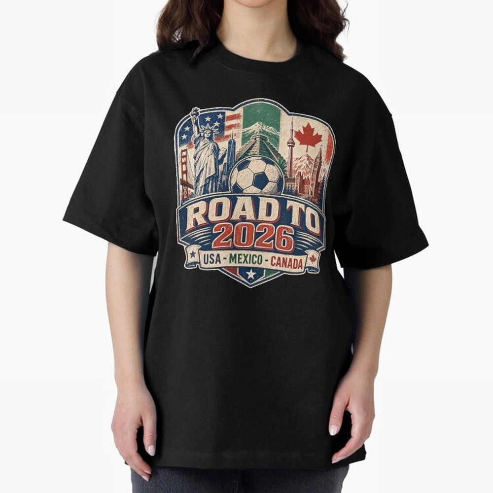 Football 2026 USA Mexico Canada Soccer Championship Fan Art Classic T-Shirt Keep the Match Day Mood of the FIFA World Cup 2026 Journey through Mbappe Highlights, England Pride, Stadium Memories, Football Loyalty, International Chants and