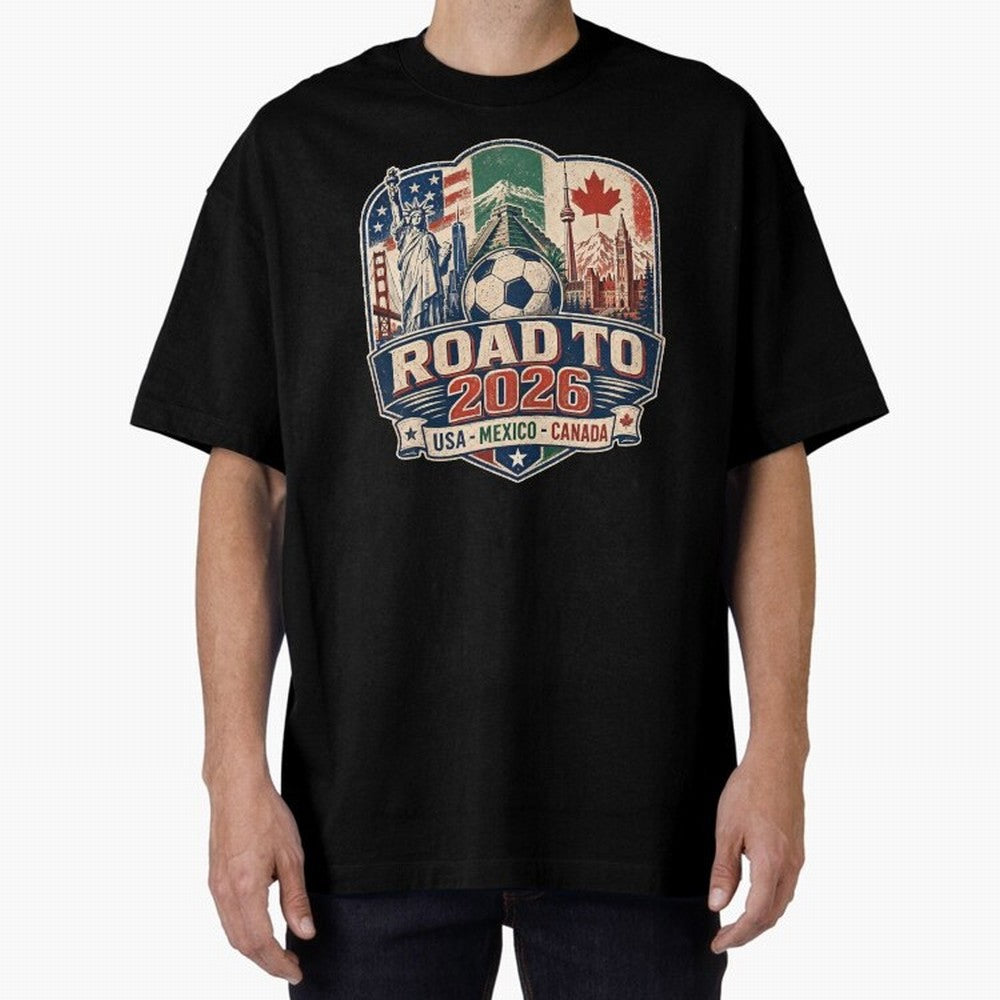 Football 2026 USA Mexico Canada Soccer Championship Fan Art Classic T-Shirt Keep the Match Day Mood of the FIFA World Cup 2026 Journey through Mbappe Highlights, England Pride, Stadium Memories, Football Loyalty, International Chants and