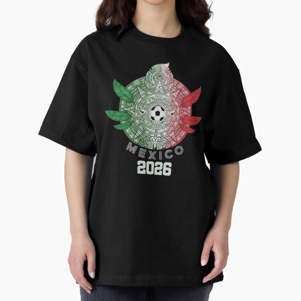 Mexico 2026 Aztec Sun Statement Classic T-Shirt Support Iconic Players in the FIFA World Cup 2026 USA Canada Mexico Journey through Mbappe and Neymar Highlights, England and Germany Pride, Retro Football Energy, Iconic Rivalries, Trophy Chase Drama