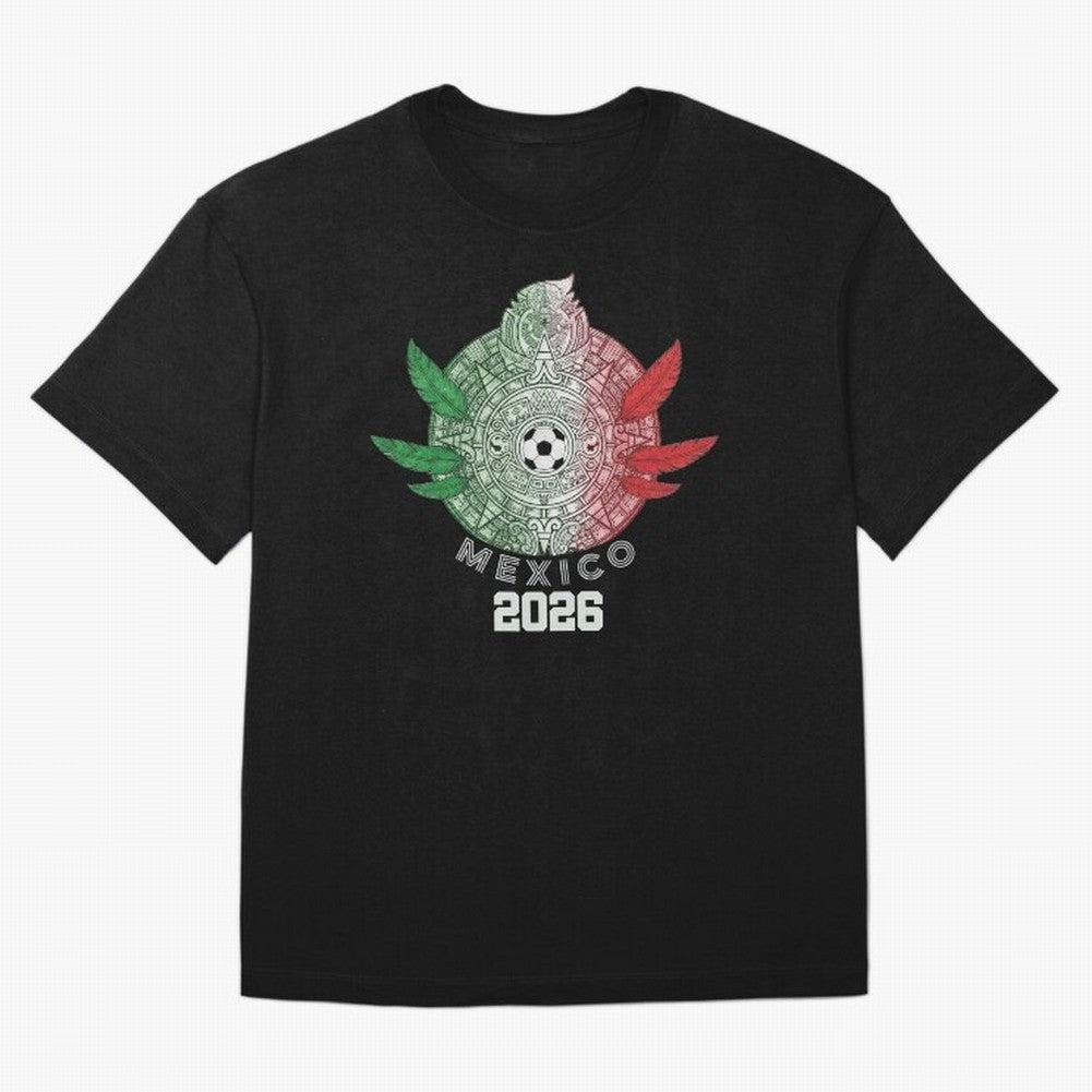 Mexico 2026 Aztec Sun Statement Classic T-Shirt Support Iconic Players in the FIFA World Cup 2026 USA Canada Mexico Journey through Mbappe and Neymar Highlights, England and Germany Pride, Retro Football Energy, Iconic Rivalries, Trophy Chase Drama