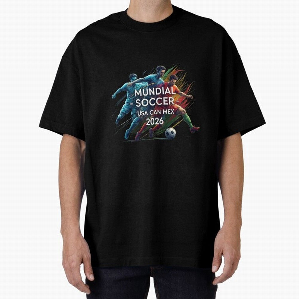 Mundial Soccer 2026 Classic T-Shirt Upgrade FIFA World Cup 2026 Spirit, Featuring Germany, Haaland and Mbappe, Stadium Chants, National Pride, Trophy Dreams and Unforgettable Football Memories; Great for Watch Parties, Sports Bars, Family Nights,