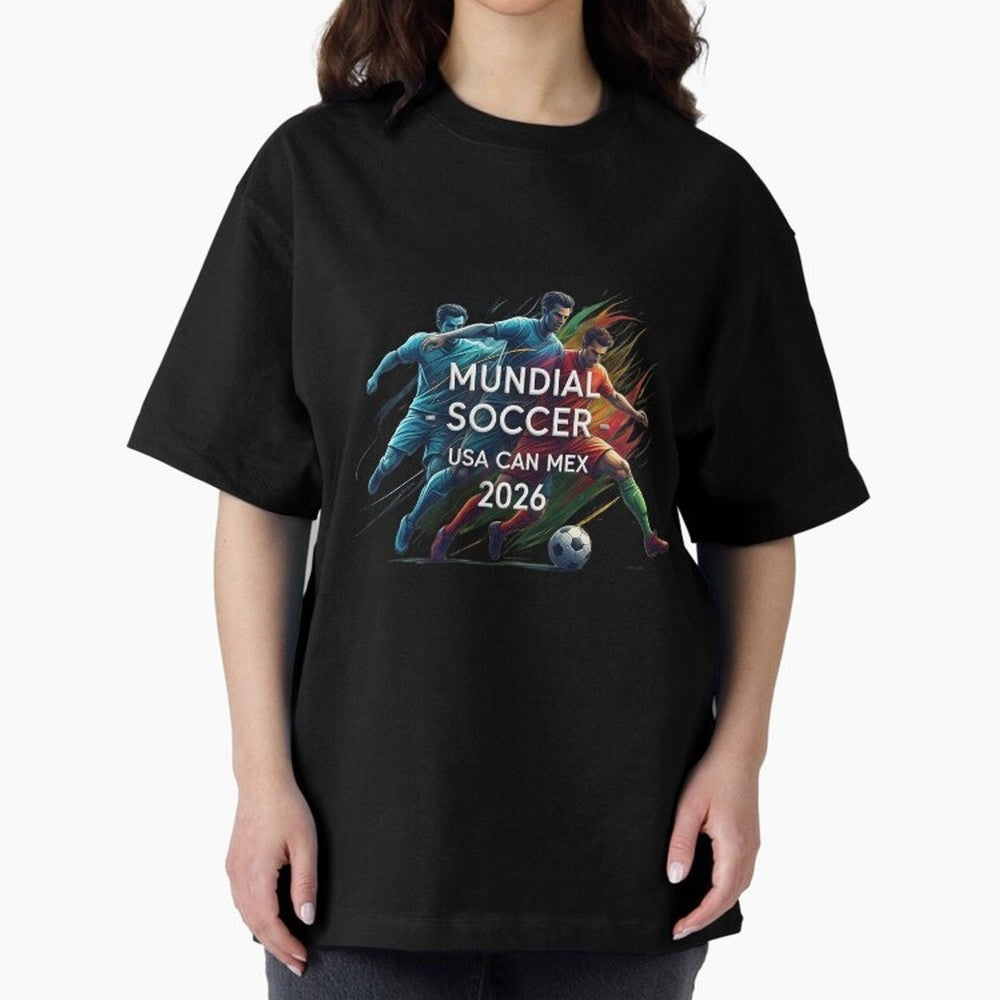 Mundial Soccer 2026 Classic T-Shirt Upgrade FIFA World Cup 2026 Spirit, Featuring Germany, Haaland and Mbappe, Stadium Chants, National Pride, Trophy Dreams and Unforgettable Football Memories; Great for Watch Parties, Sports Bars, Family Nights,