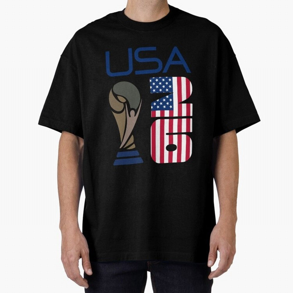 USA 2026 Soccer World Cup Trophy American Flag Design Classic T-Shirt Bring Legendary Rivalry Energy to Match Day Hype around FIFA World Cup 2026, Messi, CR7 and Mbappe, Portugal, Spain and Germany, Goal Celebration Energy, Supporter Heritage,