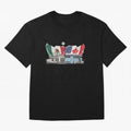 2026 World Cup Opening & Final ¨C Azteca Stadium Mexico & MetLife Stadium USA ¨C Football Design with Mexican, Canadian & US Flags Classic T-Shirt Make Memories around FIFA World Cup 2026 Group Stage Filled with CR7 and Messi, England and Germany