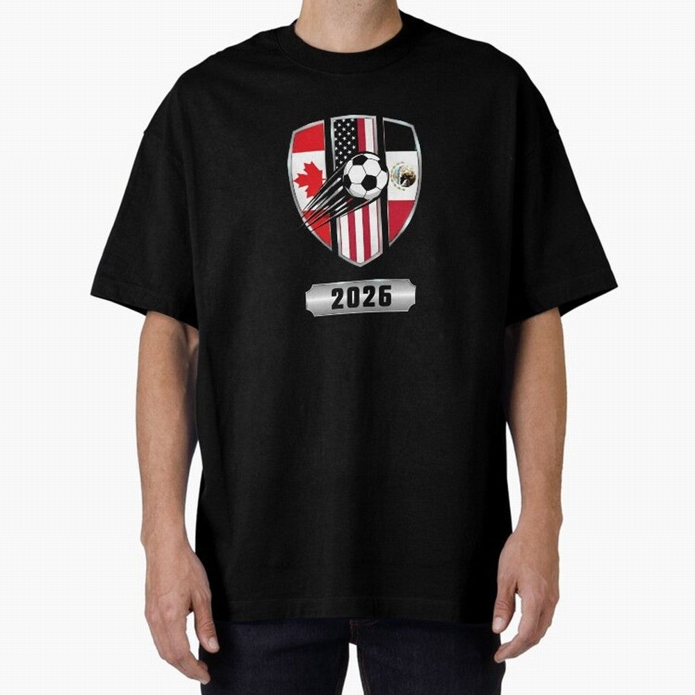 North United America Shield 2026 Cup T-Shirt_82794382 Classic T-Shirt Show Championship Spirit for FIFA World Cup 2026 Group Stage Featuring CR7 and Messi, England and Germany Energy, Fan Favorite Moments, National Team Passion, Big Match Drama and