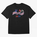 USA 2026 Soccer Ball With Waving Flag - United States Football Team Support? Classic T-Shirt Turn Every Weekend Toward FIFA World Cup 2026 USA Canada Mexico for Fans of Cristiano Ronaldo, Haaland and CR7 and England, Bringing Game Day Rituals,