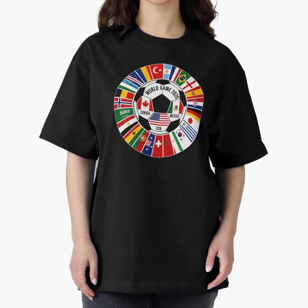 2026 Soccer Cup, Football World Tournament Classic T-Shirt Turn Up for FIFA World Cup 2026 USA Canada Mexico Featuring Cristiano Ronaldo, France and Portugal Energy, Supporter Pride, Iconic Celebrations, Legendary Names and Global Match Day Energy;