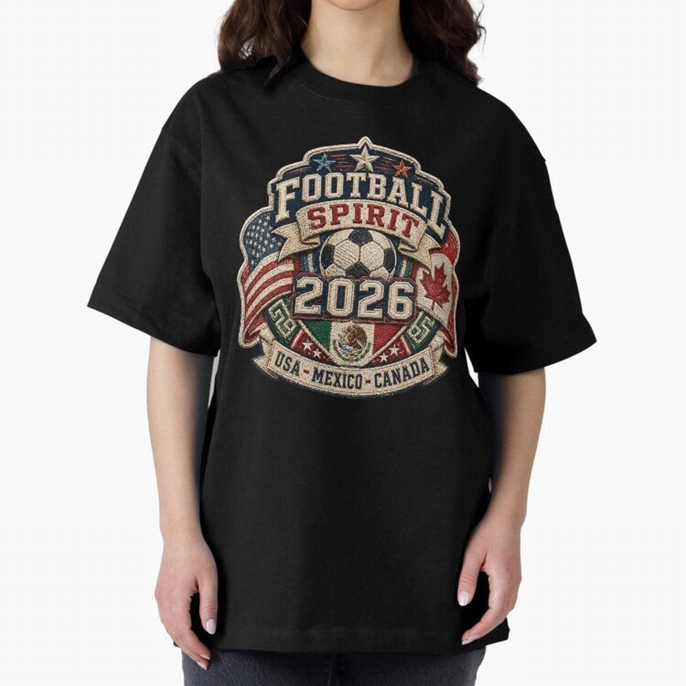 Football 2026 USA Mexico Canada Soccer Championship Fan Art Classic T-Shirt Turn Football Passion into FIFA World Cup 2026 Group Stage for Fans of Messi and Cristiano Ronaldo and Brazil, Portugal and Argentina, Bringing Fan Favorite Moments,