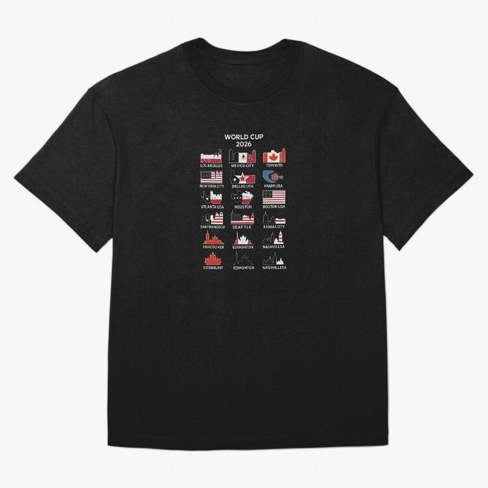World Cup 2026 Host Cities T-Shirt_84292126 Classic T-Shirt Celebrate Football Dreams Across FIFA World Cup 2026 Group Stage Spirit, Connected to Spain and Netherlands, Messi, Neymar and Mbappe, Tournament Hype, Historic Matchups, Family Viewing