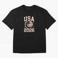 USA Soccer World Cup 2026 American Fan T-Shirt_88555733 Classic T-Shirt Step into FIFA World Cup 2026 Group Stage Spirit, Capturing France and Portugal, Mbappe and Neymar, Stadium Chants, National Pride, Trophy Dreams and Unforgettable Football