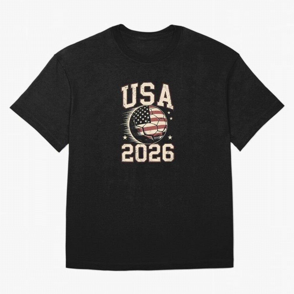 USA Soccer World Cup 2026 American Fan T-Shirt_88555733 Classic T-Shirt Step into FIFA World Cup 2026 Group Stage Spirit, Capturing France and Portugal, Mbappe and Neymar, Stadium Chants, National Pride, Trophy Dreams and Unforgettable Football