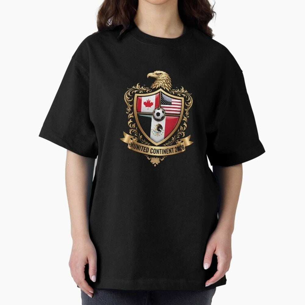 Golden Continental Eagle Soccer World Cup Crest 2026 T-Shirt_83050983 Classic T-Shirt Build Match Day Hype around FIFA World Cup 2026, CR7, England, France and Netherlands, Stadium Chants, National Pride, Trophy Dreams and Unforgettable Football