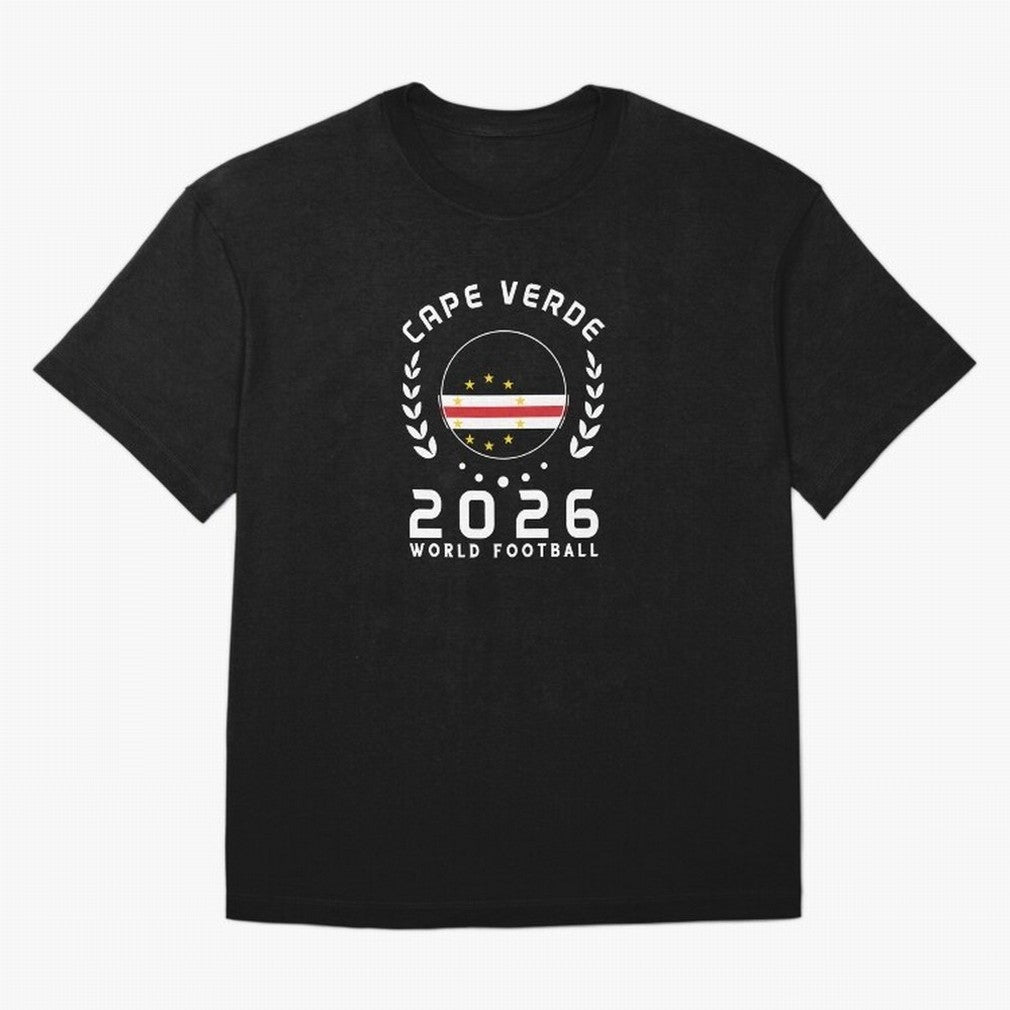 World Cup 2026 Cape Verde Football Fan Cape Verdean Supporter Gift T-Shirt_85310196 Classic T-Shirt Represent Football Lovers during FIFA World Cup 2026 Group Stage for Fans of Mbappe and Neymar and Brazil, Bringing Vintage Soccer Flavor, Modern