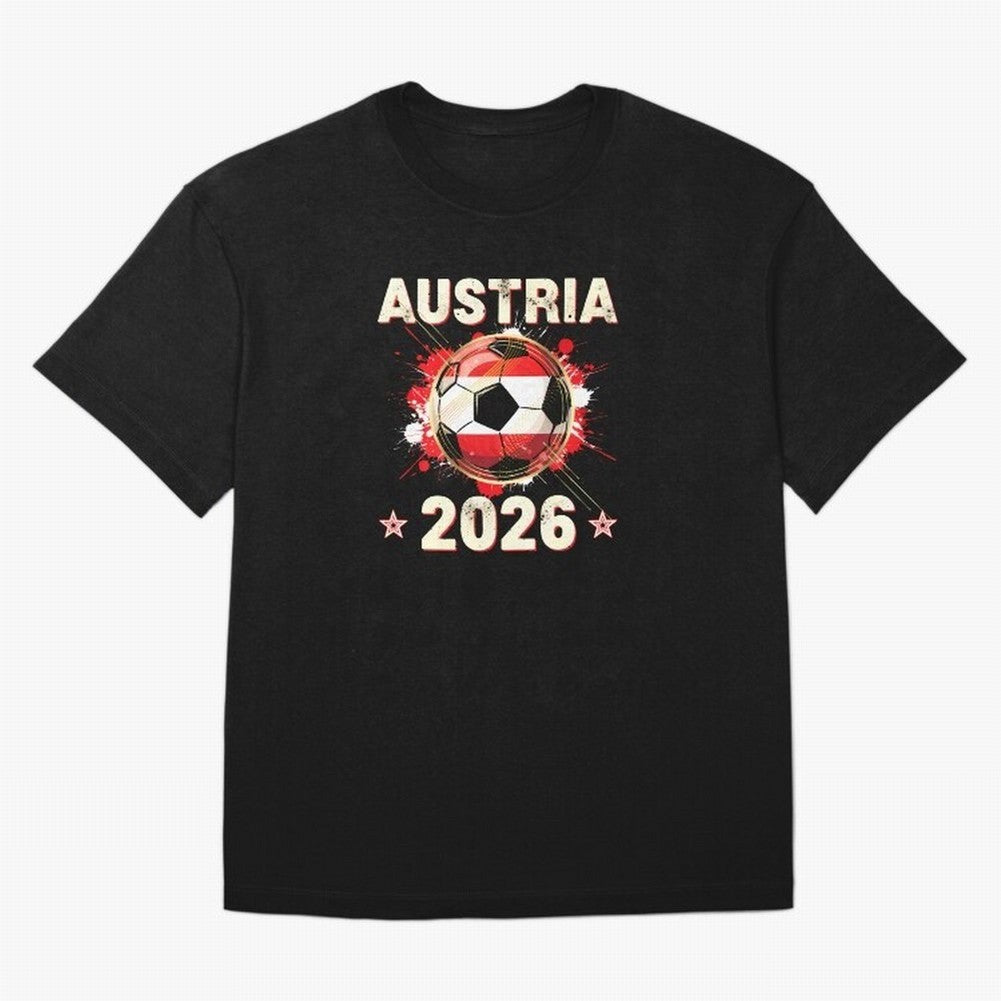 World Cup 2026 Austria Soccer Ball North America - Austrian Fan Gift T-Shirt_85028223 Classic T-Shirt Turn Every Weekend Toward the FIFA World Cup 2026 Journey through Mbappe and Neymar Highlights, Portugal, Spain and Germany Pride, Game Day