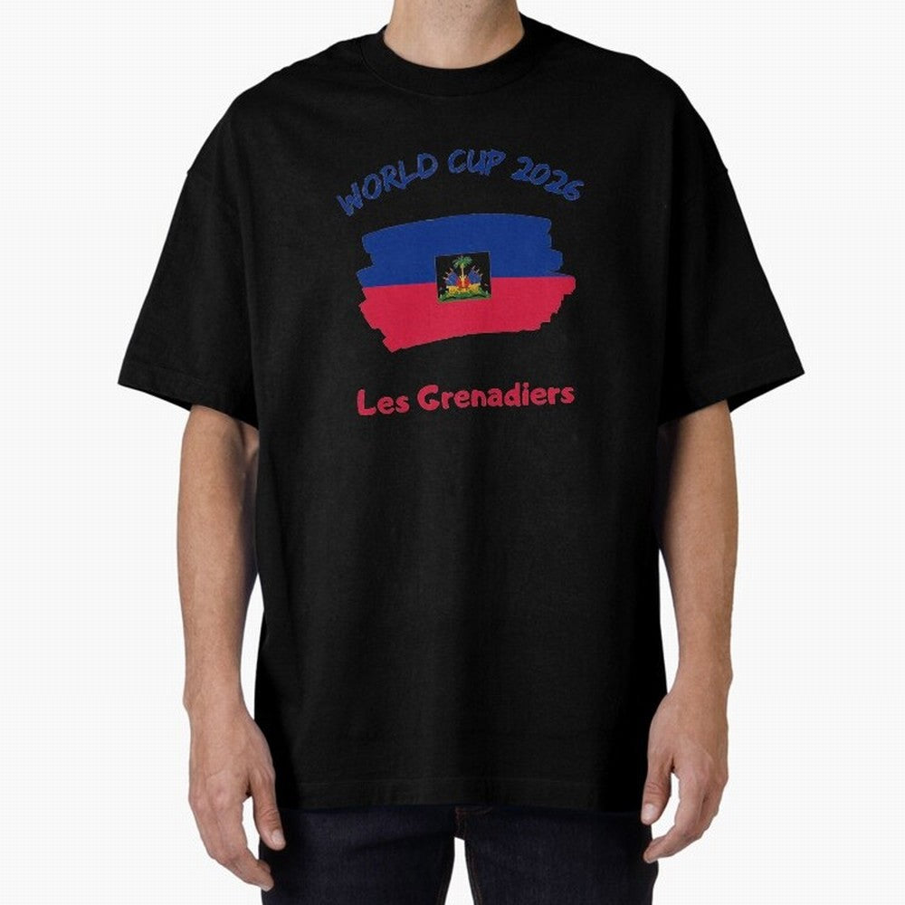 Haiti Football Fan Haitian Soccer Supporter National Team Pride Caribbean 2026 T-Shirt_90544900 Classic T-Shirt Honor FIFA World Cup 2026 USA Canada Mexico Celebrating Messi, CR7 and Mbappe, Netherlands Energy, Stadium Memories, Football Loyalty,