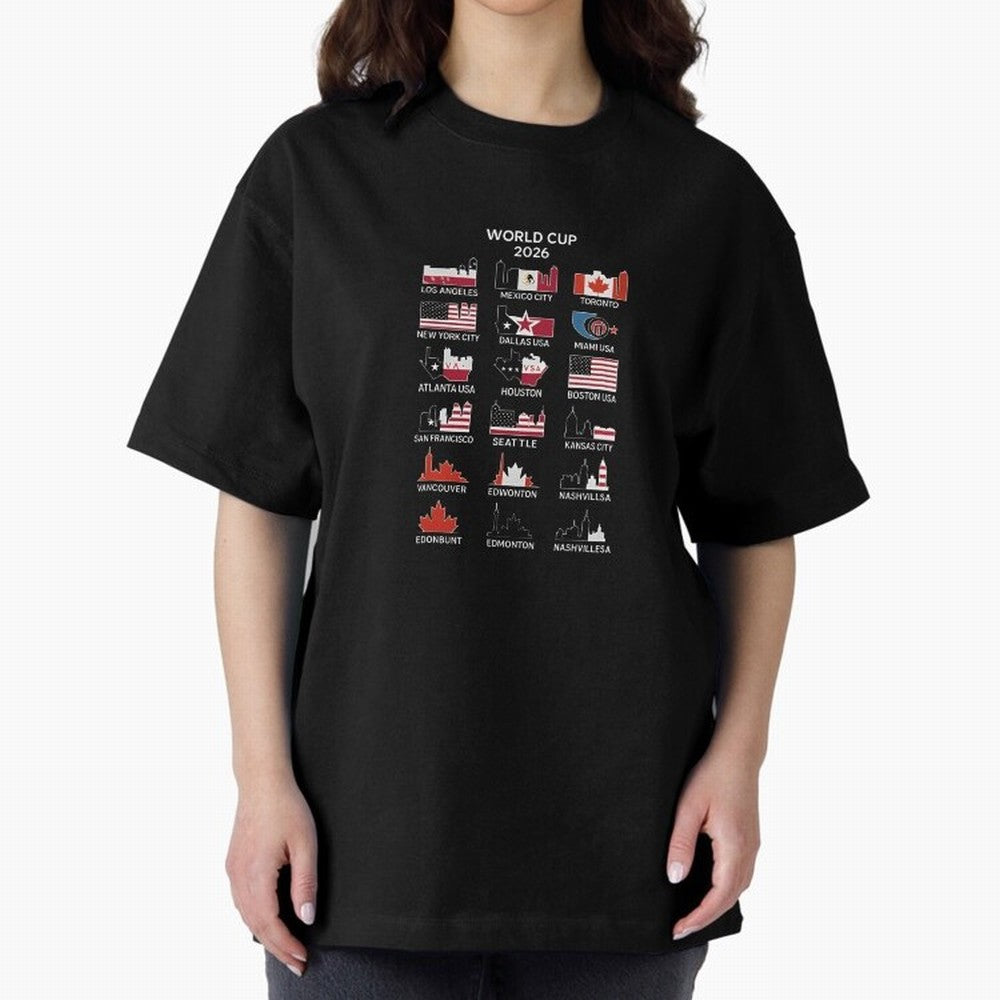 World Cup 2026 Host Cities T-Shirt_84292126 Classic T-Shirt Bring a Champion Mindset to Global Football Passion for FIFA World Cup 2026 Group Stage, Featuring Haaland and Mbappe, England, Game Day Rituals, Football Legends, Country Pride and the