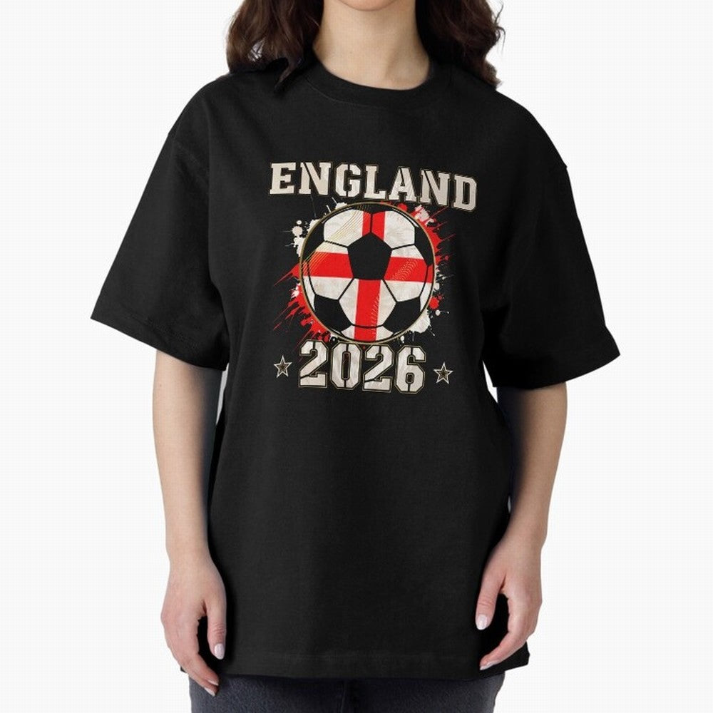 Front Print England Soccer World Cup 2026 - English Fan Gift T-Shirt_84562392 Classic T-Shirt Celebrate Football Heritage in Global Football Passion for FIFA World Cup 2026, Inspired by Messi, Argentina, Sports Nostalgia, International Competition,