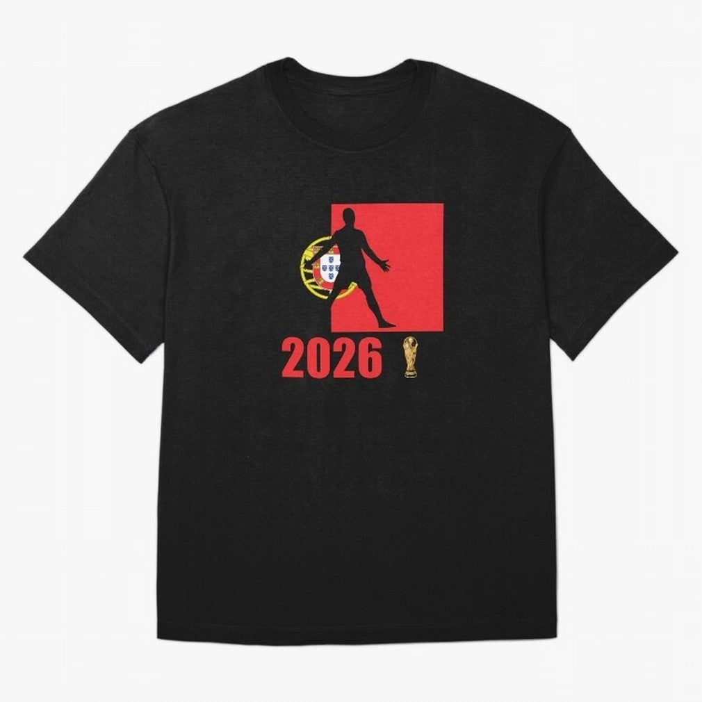 Portugal World Cup 2026 T-Shirt_84815867 Classic T-Shirt Showcase Global Football Passion for FIFA World Cup 2026 USA Canada Mexico, Capturing Messi, CR7 and Mbappe, France and Portugal, Global Supporter Spirit, Legendary Goals, National Colors and