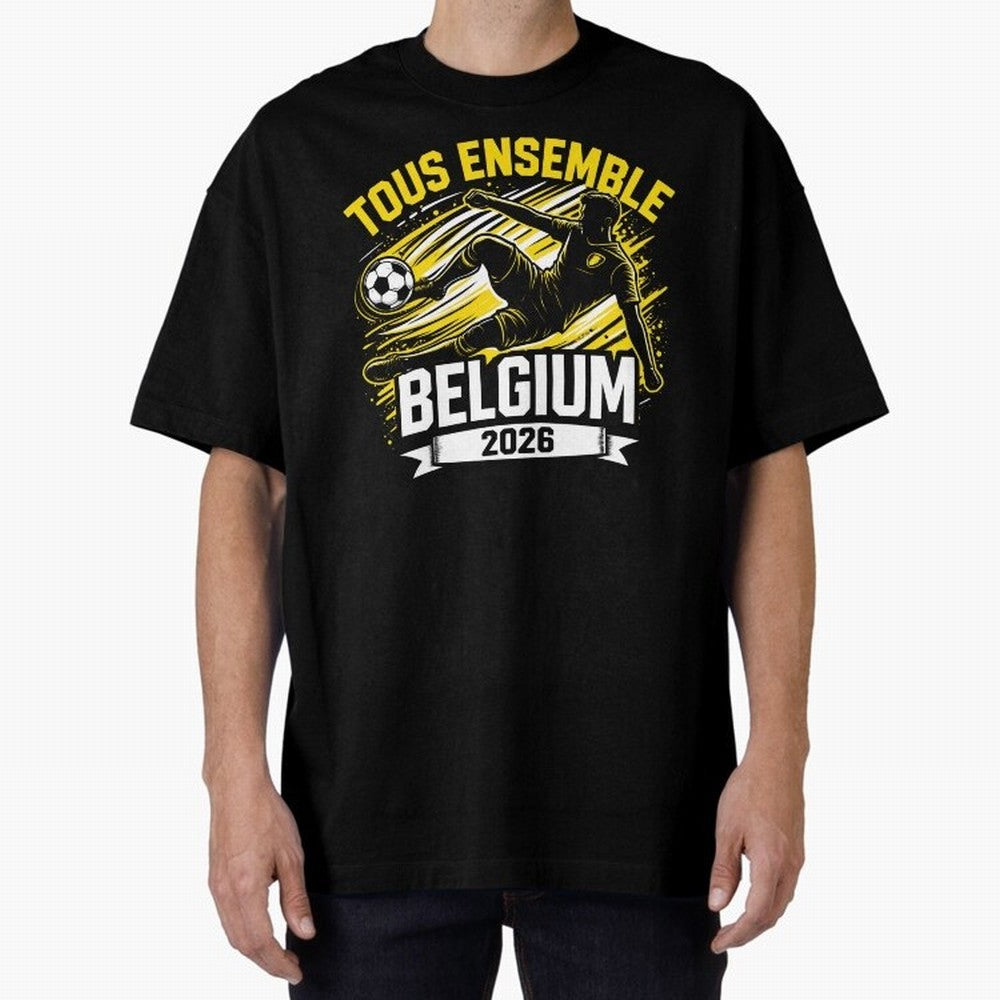 Belgium Fan Art World Cup 2026 Classic T-Shirt Stand with Match Day Hype around FIFA World Cup 2026, Messi and Cristiano Ronaldo, Netherlands, Match Day Excitement, Supporter Culture, Golden Goals and Global Football Passion; Perfect for Supporters