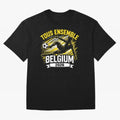 Belgium Fan Art World Cup 2026 Classic T-Shirt Stand with Match Day Hype around FIFA World Cup 2026, Messi and Cristiano Ronaldo, Netherlands, Match Day Excitement, Supporter Culture, Golden Goals and Global Football Passion; Perfect for Supporters