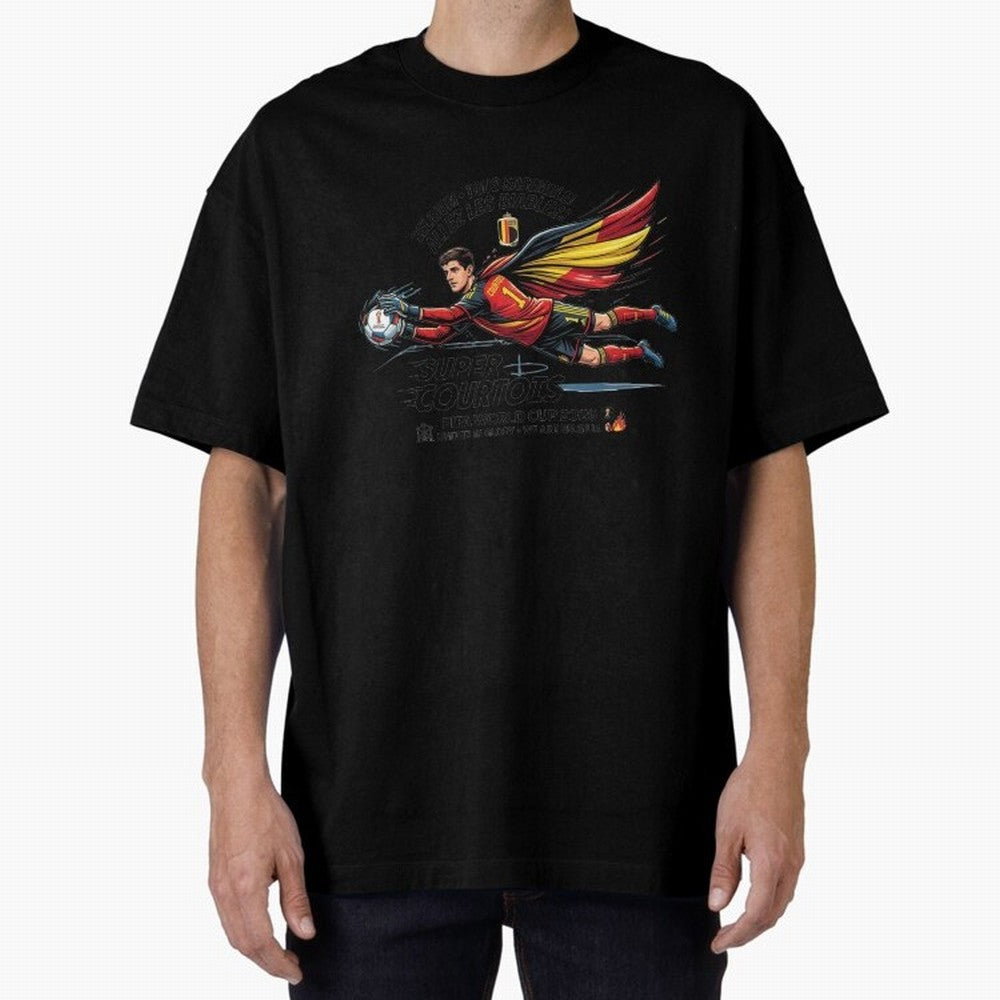 Thibaut Courtois Fan Art Classic T-Shirt Celebrate Fan Culture around Match Day Hype around FIFA World Cup 2026, CR7 and Messi, Argentina and Brazil, Stadium Memories, Football Loyalty, International Chants and Championship Tradition; Great for