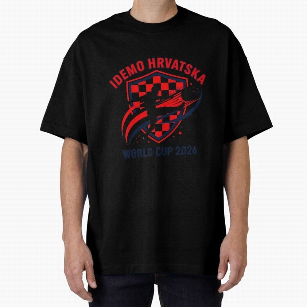 Croatia World Cup 2026 Fan Art Classic T-Shirt Support the FIFA World Cup 2026 Group Stage Journey through CR7 Highlights, England and Germany Pride, Retro Football Energy, Iconic Rivalries, Trophy Chase Drama and Stadium Atmosphere; Perfect for