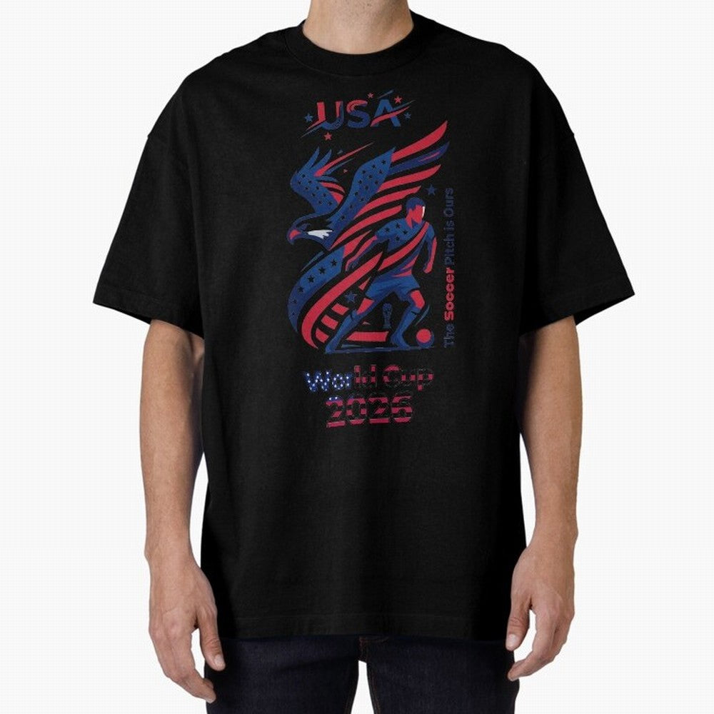 USA Soccer Shirt 2026 - Heritage Eagle World Cup Fan Tee - Premium Gildan Softstyle Unisex Football T-Shirt - United States Supporter Gear Classic T-Shirt Live the Energy of FIFA World Cup 2026 Spirit, with France, Messi and Cristiano Ronaldo,