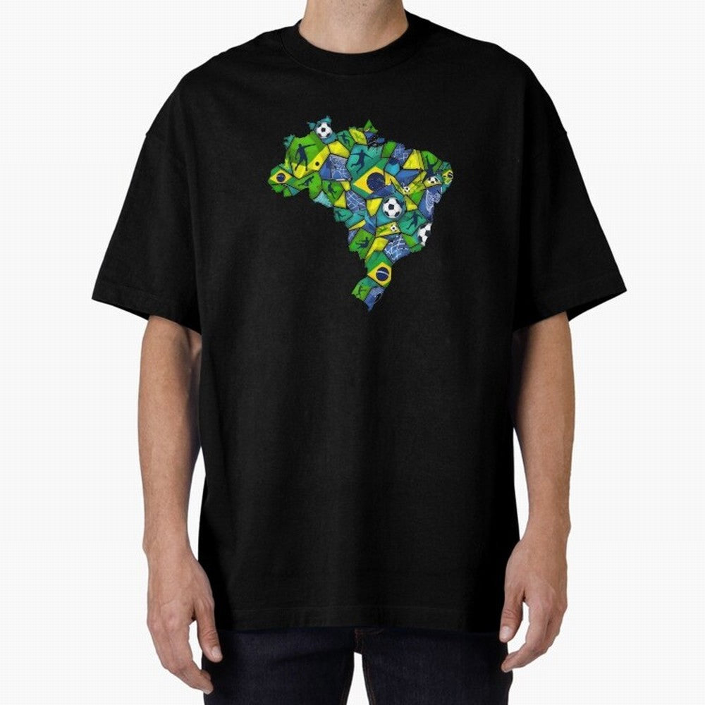 Brazil - World Cup 2026 Classic T-Shirt Honor Football Greatness during FIFA World Cup 2026 Group Stage for Fans of Messi, CR7 and Mbappe and Portugal, Bringing Vintage Soccer Flavor, Modern Football Stars, National Flags and Final Night Emotion;