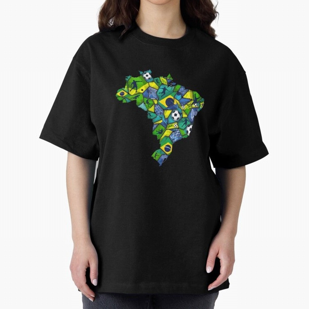 Brazil - World Cup 2026 Classic T-Shirt Honor Football Greatness during FIFA World Cup 2026 Group Stage for Fans of Messi, CR7 and Mbappe and Portugal, Bringing Vintage Soccer Flavor, Modern Football Stars, National Flags and Final Night Emotion;
