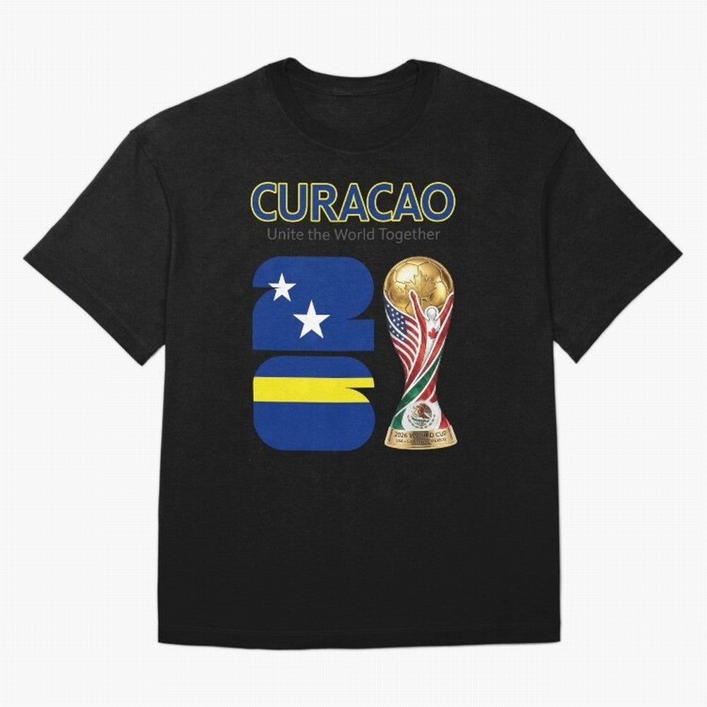 World Cup 2026, IMG 028, CURACAO 001 Classic T-Shirt Bring Global Football Passion for FIFA World Cup 2026 Group Stage, Connected to CR7 and Messi, Argentina and Brazil, Match Day Excitement, Supporter Culture, Golden Goals and Global Football