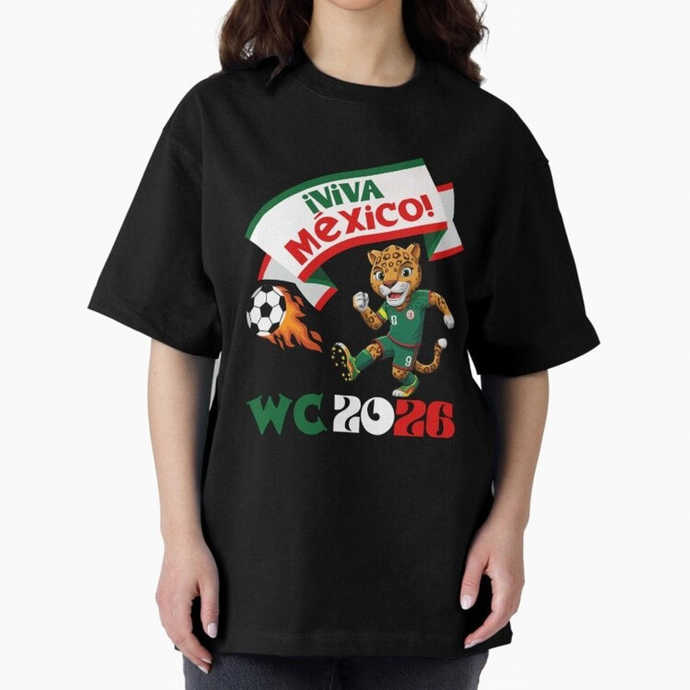 Mexico World Cup 2026 Fan Art Classic T-Shirt Feel International Energy from Global Football Passion for FIFA World Cup 2026, Inspired by Neymar, Haaland and Cristiano Ronaldo, France and Portugal, Fan Favorite Moments, National Team Passion, Big