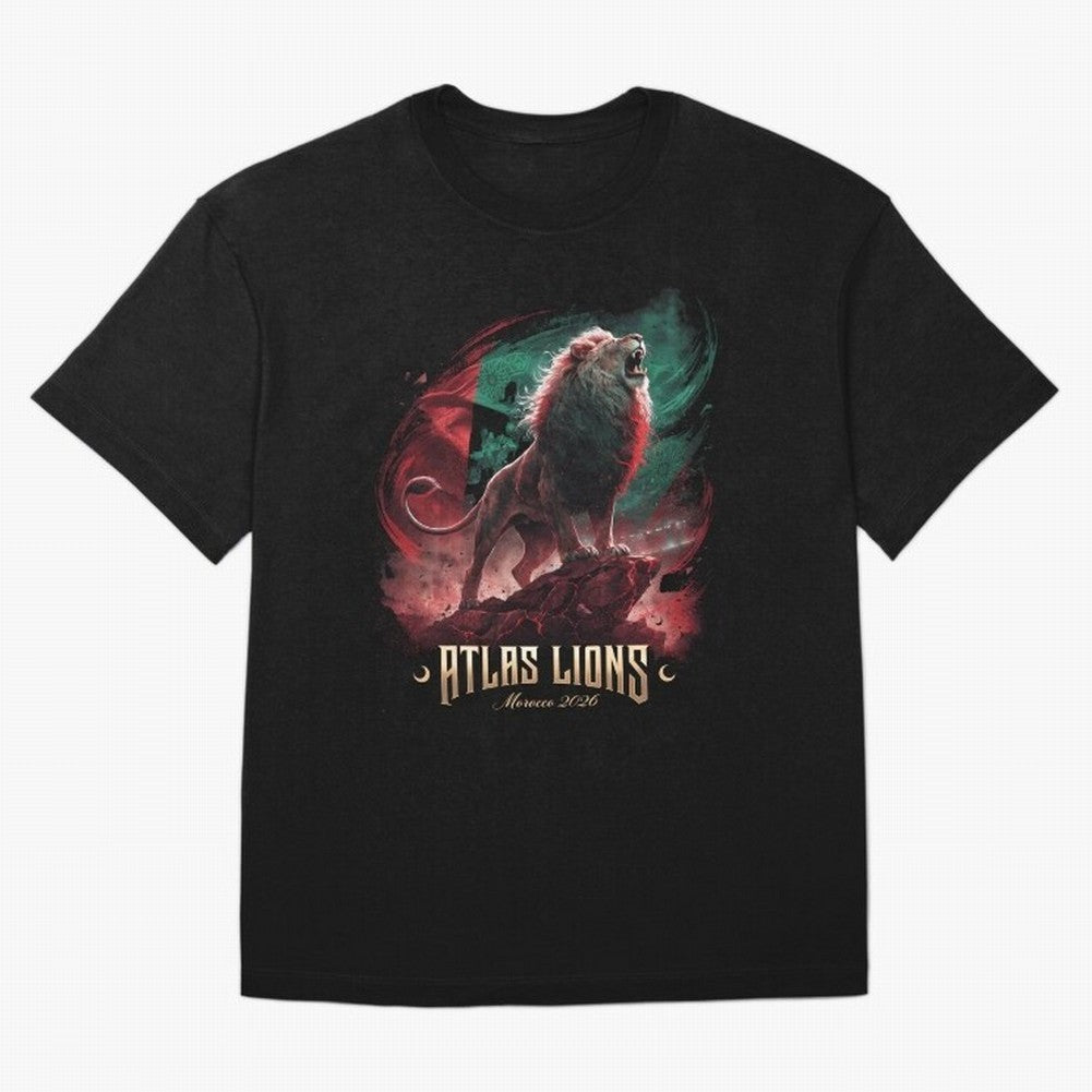Morocco - The Atlas Lions Classic T-Shirt Make Every Match About FIFA World Cup 2026 Group Stage Spirit, Capturing Netherlands, Messi, Neymar and Mbappe, Tournament Hype, Historic Matchups, Family Viewing Parties and Global Sports Pride; Perfect