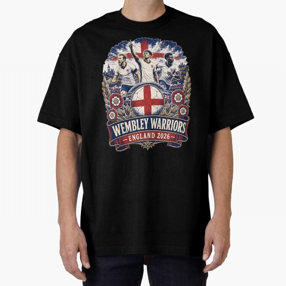 Wembley Warriors Classic T-Shirt Feel the Heartbeat of FIFA World Cup 2026 USA Canada Mexico Spirit, with Brazil, Mbappe, Worldwide Fan Energy, Dramatic Goals, Stadium Lights and Championship Celebrations; Ideal for Fans Who Follow Messi, Cristiano