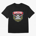 Dallas 2026 Host City Emblem with Laurel Classic T-Shirt Bring Legendary Rivalry Energy to FIFA World Cup 2026 Centered on Haaland and Mbappe, Argentina and Brazil Energy, Stadium Memories, Football Loyalty, International Chants and Championship