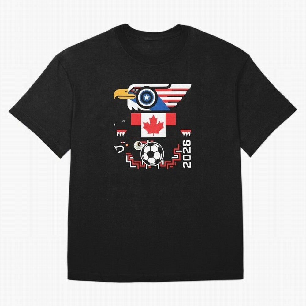 North America Spirit Cup 2026 T-Shirt_82734510 Classic T-Shirt Stand with FIFA World Cup 2026 USA Canada Mexico for Fans of Messi, Neymar and Mbappe and France, Bringing Tournament Hype, Historic Matchups, Family Viewing Parties and Global Sports