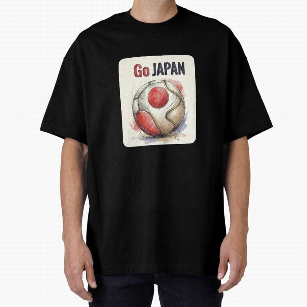 Go Japan Soccer Ball Flag | Japanese Football Fan Graphic Tee Classic T-Shirt Spotlight FIFA World Cup 2026 for Fans of Neymar and Portugal, Spain and Germany, Bringing Retro Football Energy, Iconic Rivalries, Trophy Chase Drama and Stadium