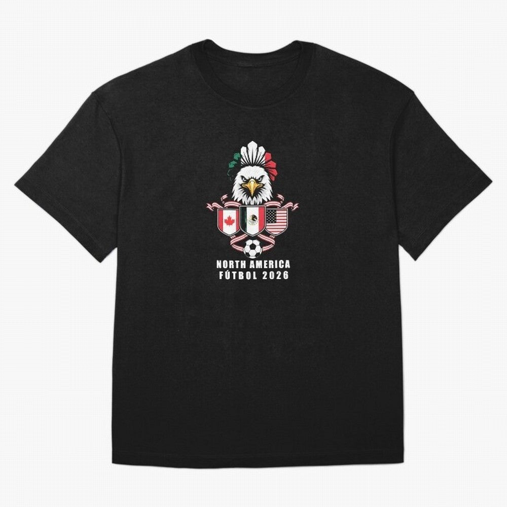 North America Football Spirit 2026 T-Shirt_82768088 Classic T-Shirt Celebrate the Stars of Global Football Passion for FIFA World Cup 2026, Filled with CR7 and Messi, England, France and Netherlands, Supporter Pride, Iconic Celebrations, Legendary