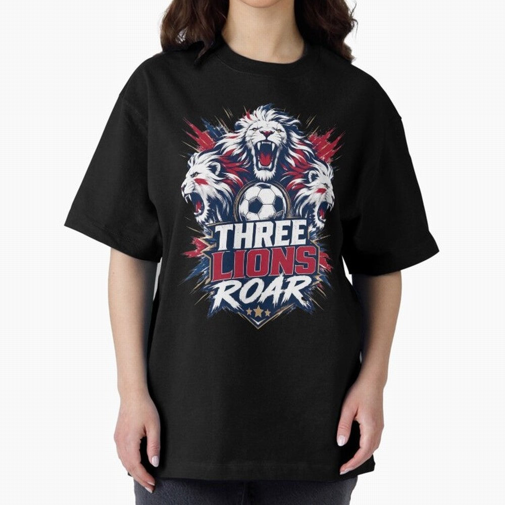 Three Lions Roar England World Cup 26 Tee Classic T-Shirt Join Supporters Worldwide for FIFA World Cup 2026 Spirit, Driven by Brazil, Portugal and Argentina, CR7 and Messi, Game Day Rituals, Football Legends, Country Pride and the Road to the
