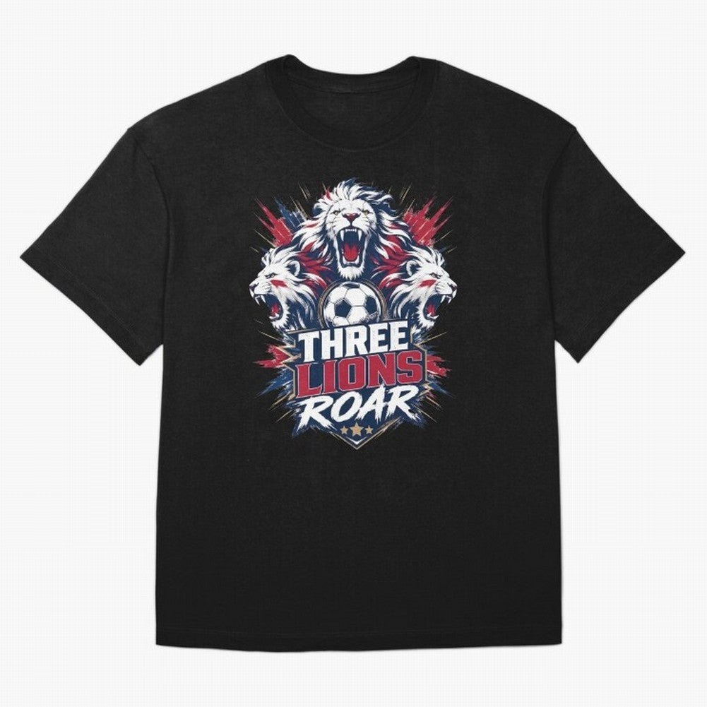 Three Lions Roar England World Cup 26 Tee Classic T-Shirt Join Supporters Worldwide for FIFA World Cup 2026 Spirit, Driven by Brazil, Portugal and Argentina, CR7 and Messi, Game Day Rituals, Football Legends, Country Pride and the Road to the