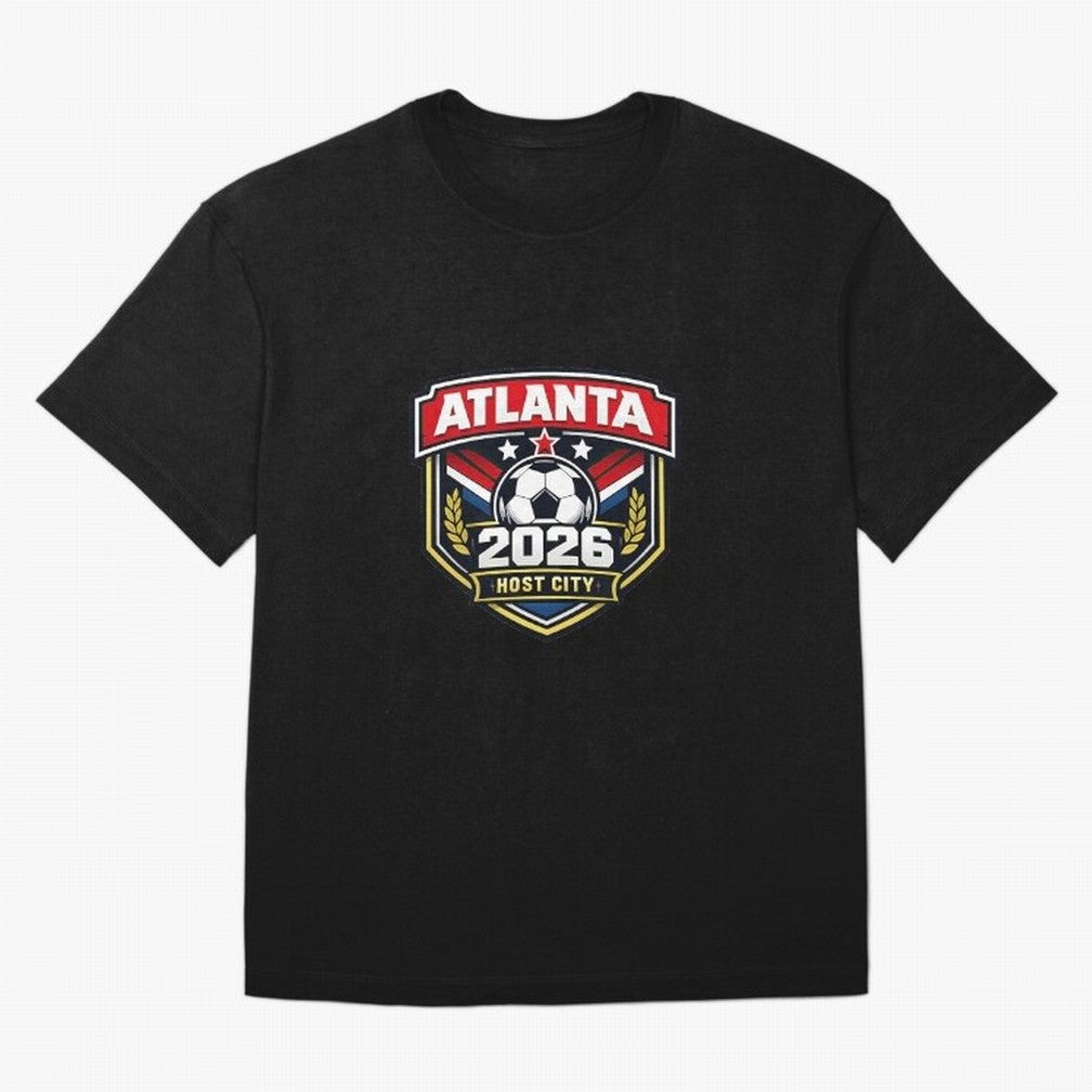 Global Cup 2026 Host City Badge Atlanta Classic T-Shirt Relive Match Day Hype around FIFA World Cup 2026 USA Canada Mexico, Mbappe, Brazil, Stadium Chants, National Pride, Trophy Dreams and Unforgettable Football Memories; Created for Match Day