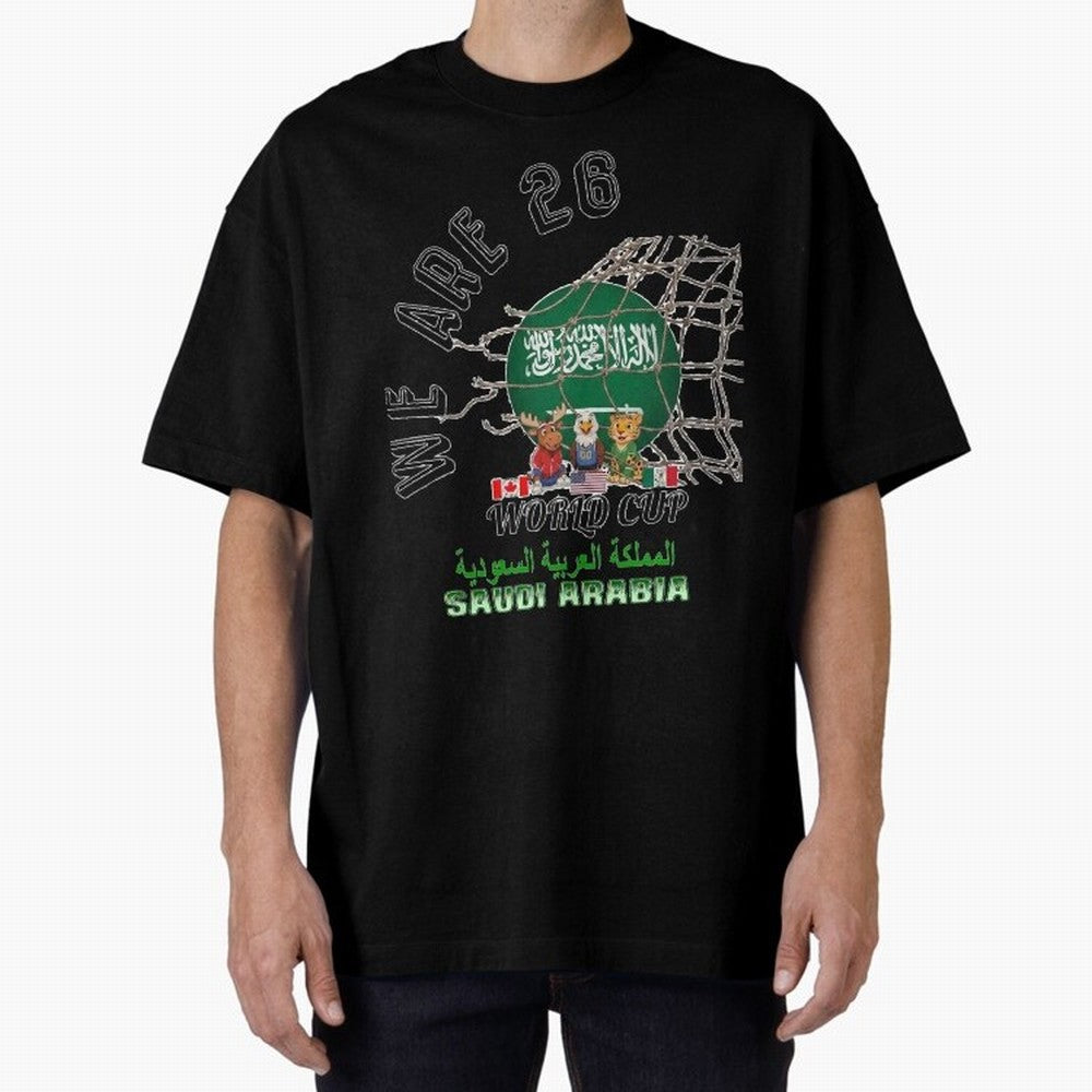 World cup 26 - Saudi Arabia Classic T-Shirt Enjoy the Biggest Football Party of FIFA World Cup 2026 Group Stage with Neymar, France Energy, Football History, Final Match Energy, Crowd Noise and Once in a Lifetime Moments; Ideal for Football Dads,