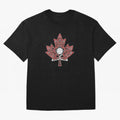 Interwoven Maple Leaf Canada Soccer 2026 T-Shirt_83135197 Classic T-Shirt Make Your Look Match the FIFA World Cup 2026 USA Canada Mexico Journey through CR7 and Messi Highlights, Portugal, Spain and Germany Pride, Football Festival Excitement,