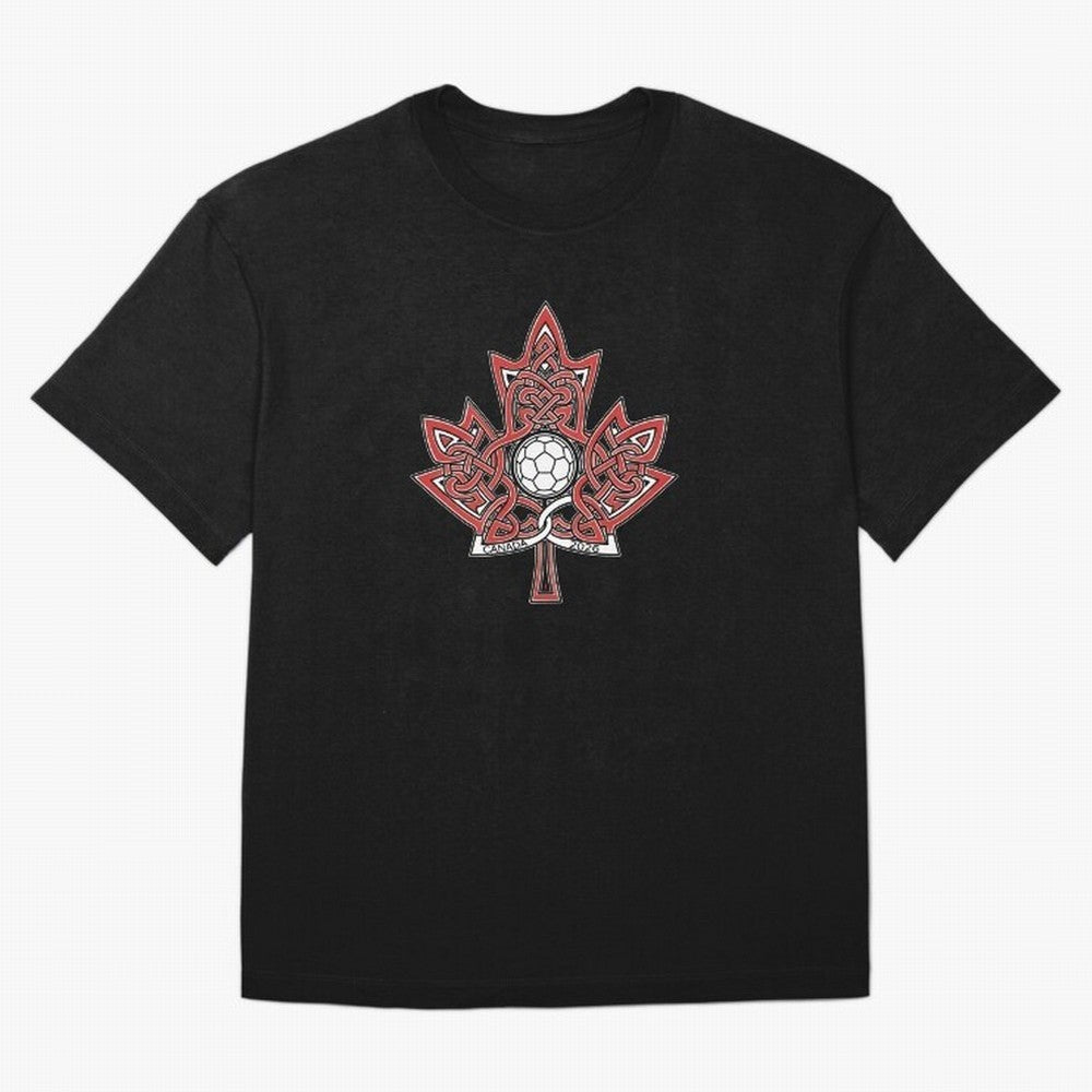 Interwoven Maple Leaf Canada Soccer 2026 T-Shirt_83135197 Classic T-Shirt Bring Home FIFA World Cup 2026 USA Canada Mexico Driven by Haaland and Mbappe, Netherlands Energy, Sports Nostalgia, International Competition, Famous Players and