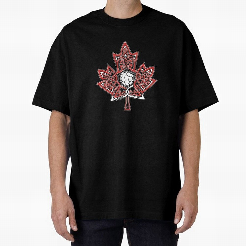 Interwoven Maple Leaf Canada Soccer 2026 T-Shirt_83135197 Classic T-Shirt Bring Home FIFA World Cup 2026 USA Canada Mexico Driven by Haaland and Mbappe, Netherlands Energy, Sports Nostalgia, International Competition, Famous Players and