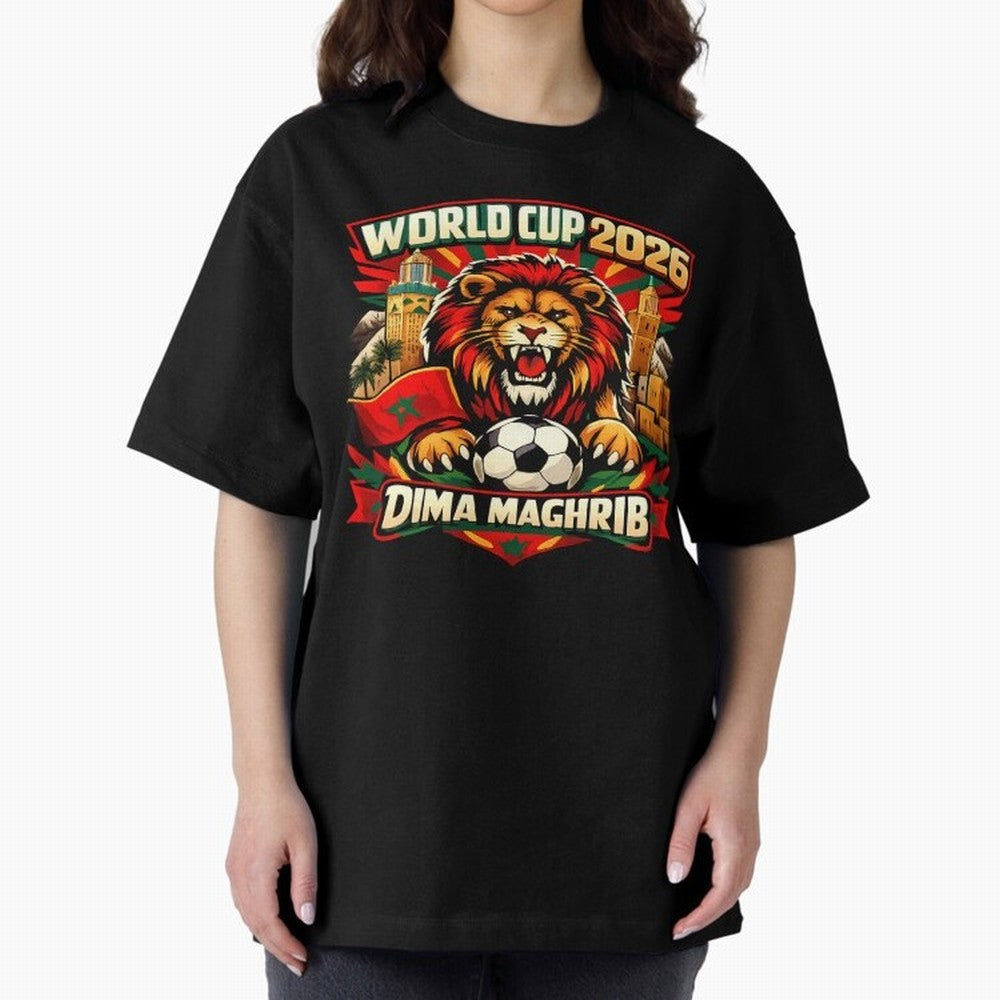 World Cup 2026, Dima Maghrib, June 13, 2026, We Are Morocco, Go Morocco, Morocco vs Brazil, Morocco World Cup 2026, World Morocco, Maghrib Classic T-Shirt Bring a Vintage Feel to FIFA World Cup 2026 Featuring Messi, Neymar and Mbappe, Netherlands