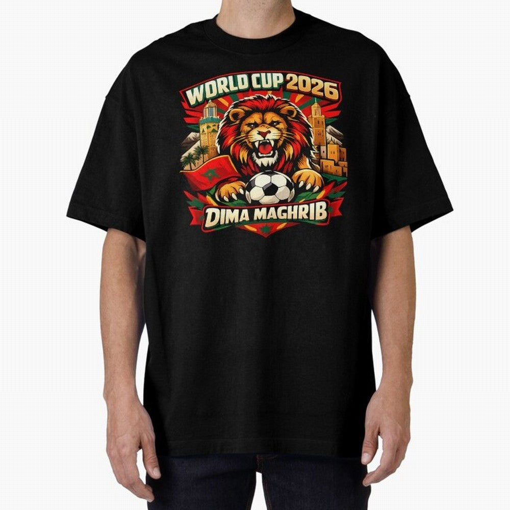 World Cup 2026, Dima Maghrib, June 13, 2026, We Are Morocco, Go Morocco, Morocco vs Brazil, Morocco World Cup 2026, World Morocco, Maghrib Classic T-Shirt Bring a Vintage Feel to FIFA World Cup 2026 Featuring Messi, Neymar and Mbappe, Netherlands