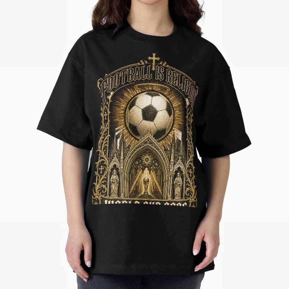 Football Is Religion World Cup 2026 Soccer T-Shirt Classic T-Shirt Relive Match Day Hype around FIFA World Cup 2026, Cristiano Ronaldo, Argentina, France and Brazil, Stadium Memories, Football Loyalty, International Chants and Championship