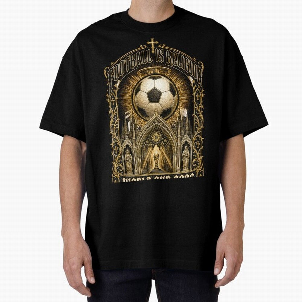 Football Is Religion World Cup 2026 Soccer T-Shirt Classic T-Shirt Relive Match Day Hype around FIFA World Cup 2026, Cristiano Ronaldo, Argentina, France and Brazil, Stadium Memories, Football Loyalty, International Chants and Championship