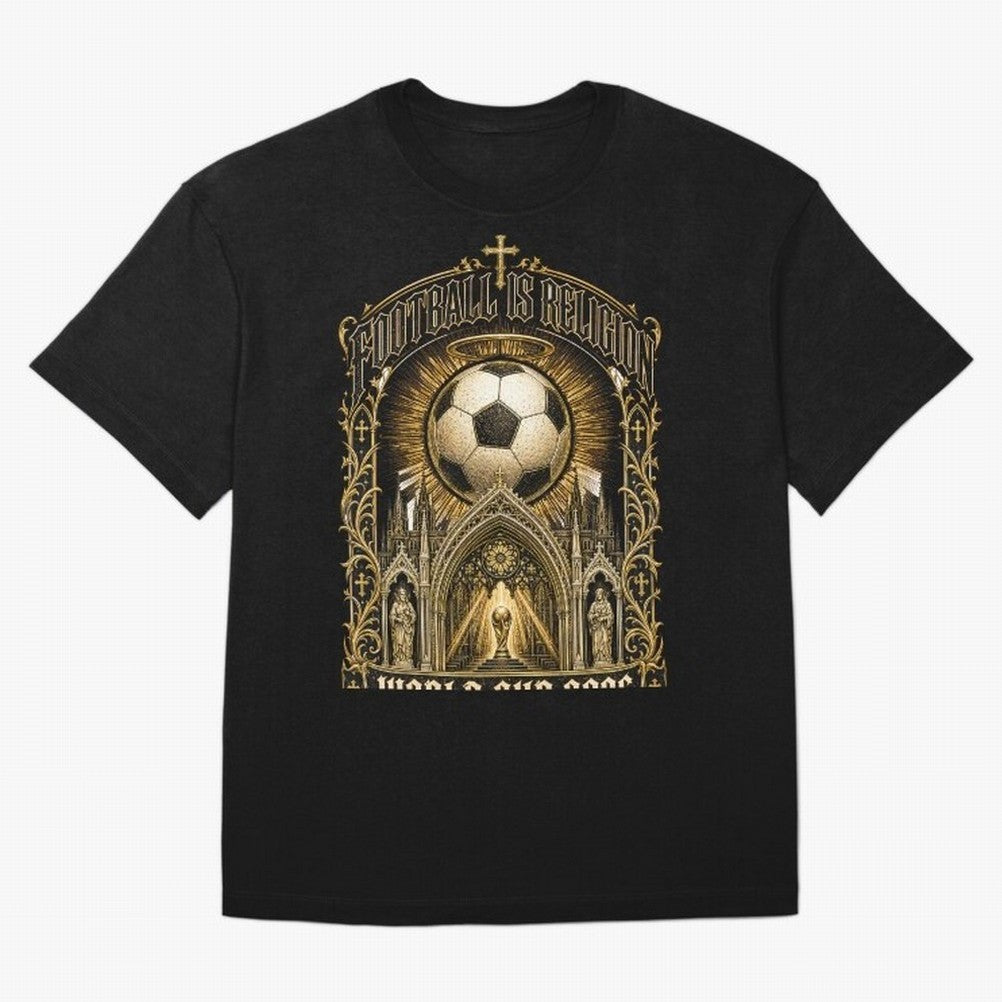 Football Is Religion World Cup 2026 Soccer T-Shirt Classic T-Shirt Relive Match Day Hype around FIFA World Cup 2026, Cristiano Ronaldo, Argentina, France and Brazil, Stadium Memories, Football Loyalty, International Chants and Championship
