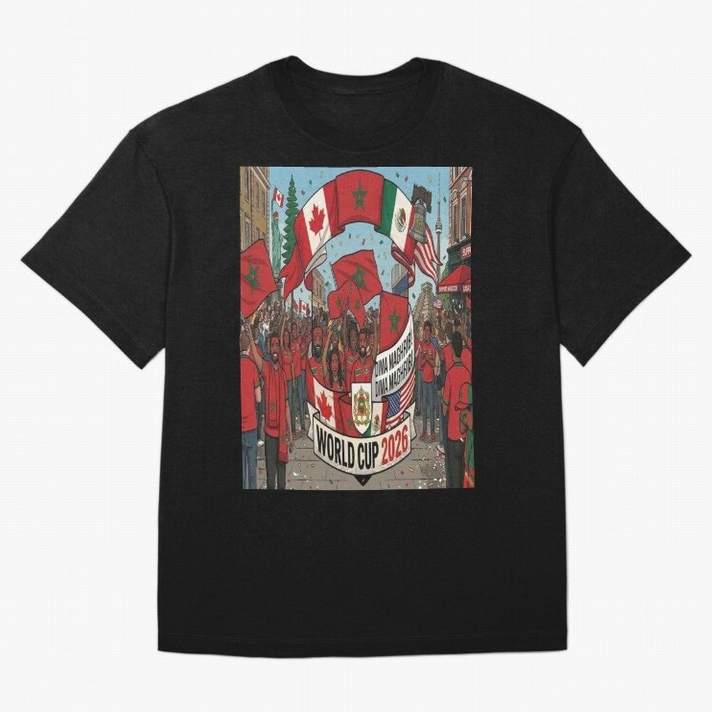 Morocco World Cup 2026 Classic T-Shirt Support Iconic Players in FIFA World Cup 2026 Group Stage for Fans of Cristiano Ronaldo, Haaland and CR7 and Spain, Bringing Fan Favorite Moments, National Team Passion, Big Match Drama and Soccer History;